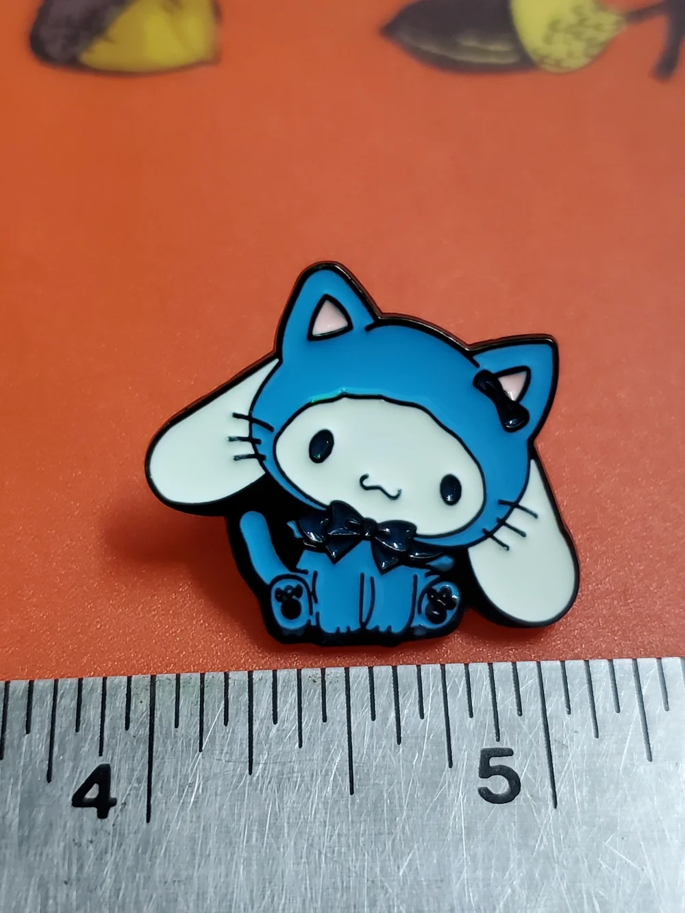Blue Cute Cat Bunny Enamel Brooch - Women's Jewelry
